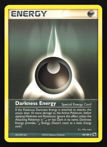 Darkness Energy 93/109 Ruby & Sapphire Rare Pokemon Card