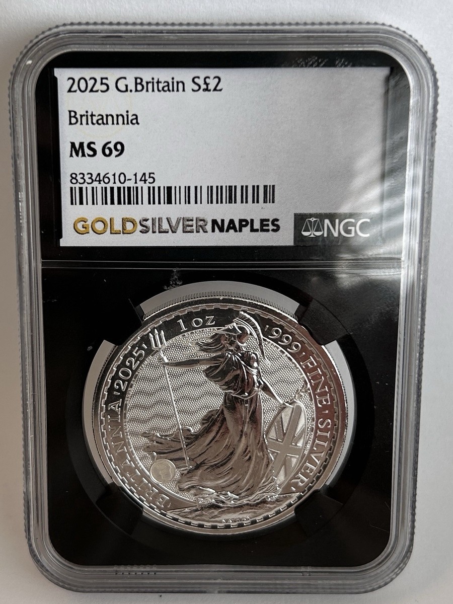 2024年 イギリス ブリタニア&リバティ 2ポンド 銀貨 NGC MS69 2024 2£ 1 oz King Silver Britannia NGC MS69 - First Releases
