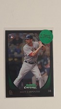 Matt Carpenter 2011 Bowman Chrome Rookie Card RC Cardinals. rookie card picture