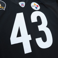 Mitchell Ness Pittsburgh Steelers 2007 Troy Polamalu AUTHENTIC 75th Patch Jersey