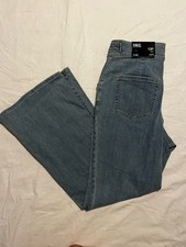 I.n.c. International Concepts Women's High Rise Pull-on Flare Regular Jeans 10P