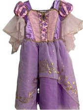 Disney Store Deluxe Princess Rapunzel Purple Gold Costume Tangled Child Size 5/6