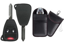 Repl. Jeep Key Fob Remote FCC OHT692427AA New Keyless Entry OEM w/Case