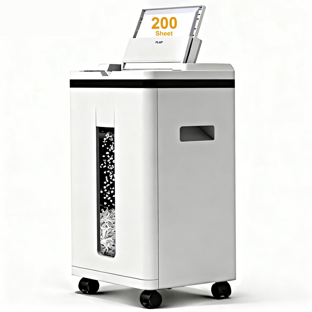 200-Sheet Auto Feed Paper Shredder 40 Min Non-Stop Micro Cut 22L for Home Office