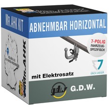 GDW Anhängerkupplung abnehmbar für VW Golf VI Cabrio + 7polig spezifisch