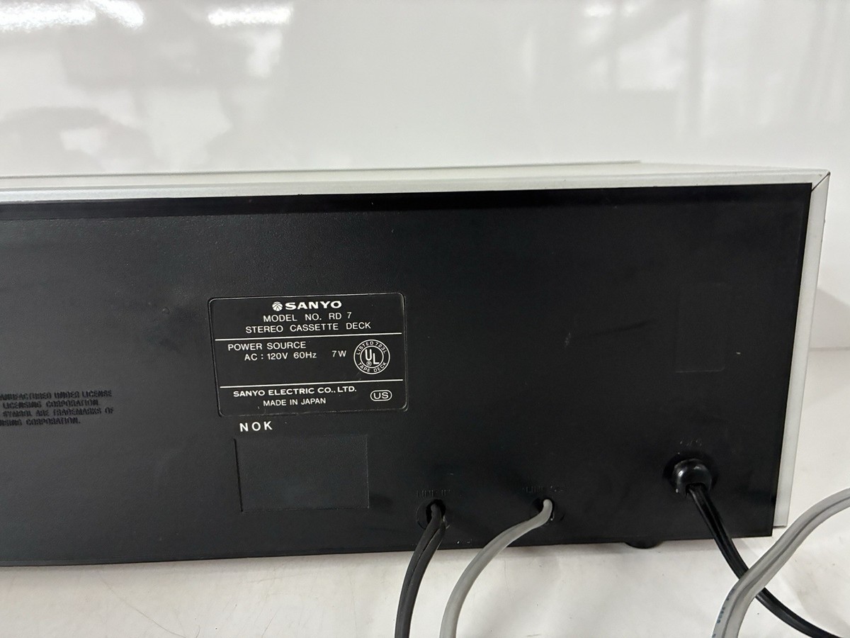 Vintage Sanyo Stereo Cassette Deck RD-7 Made In Japan | eBay