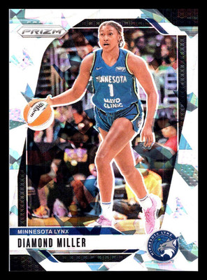 2024 Panini Prizm WNBA - Diamond Miller #63 Silver Ice Prizm Minnesota Lynx