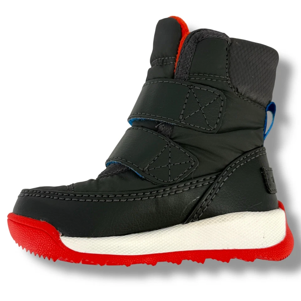 Sorel Whitney II Botas de Nieve Forradas de Vellón Negras Bebé Niño Talla 4 Impermeables Foto 3 de 4