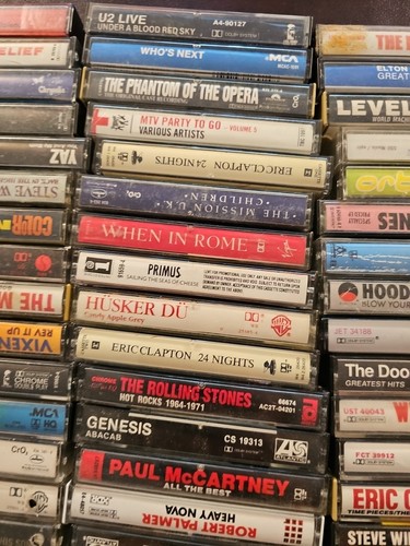 Huge Lot Vintage 70s 80s 90s Pop Rock Rap New Wave 117 Cassettes Single Tapes - Picture 16 of 24