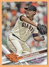 MATT MOORE SAN FRANCISCO GIANTS #153 - TOPPS OPENING DAY NM-MT 2017