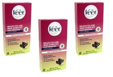 BL Veet Ready To Use Wax Strip Kit 40 Count Legs  Body X 3 Packs