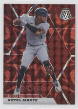 2021 Panini Mosaic Reactive Red Mosaic Prizm Ketel Marte #65 0w7u