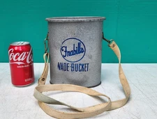 Vintage Minnow Bucket FRABILLS  Bait Wade Bucket Galvanized Steel c1950s
