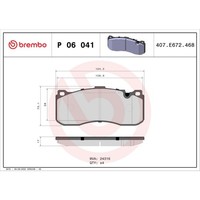 Bremsbelagsatz Brembo P 06 041