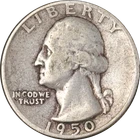 1950-D/S Washington Quarter Great Deals From The Executive Coin Company