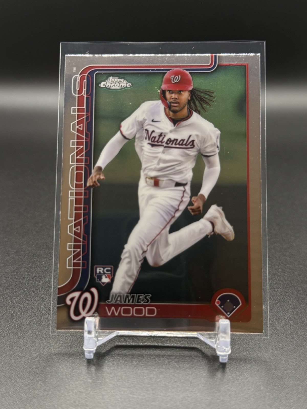 #132 James Wood (RC) - 2025 Topps Chrome