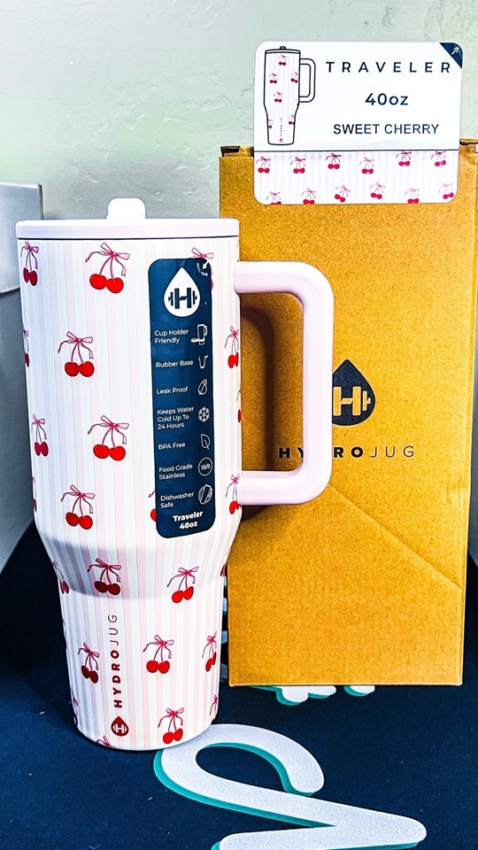 Hydrojug Sweet Cherry 40 oz Tumbler Limited Edition New In Box | eBay