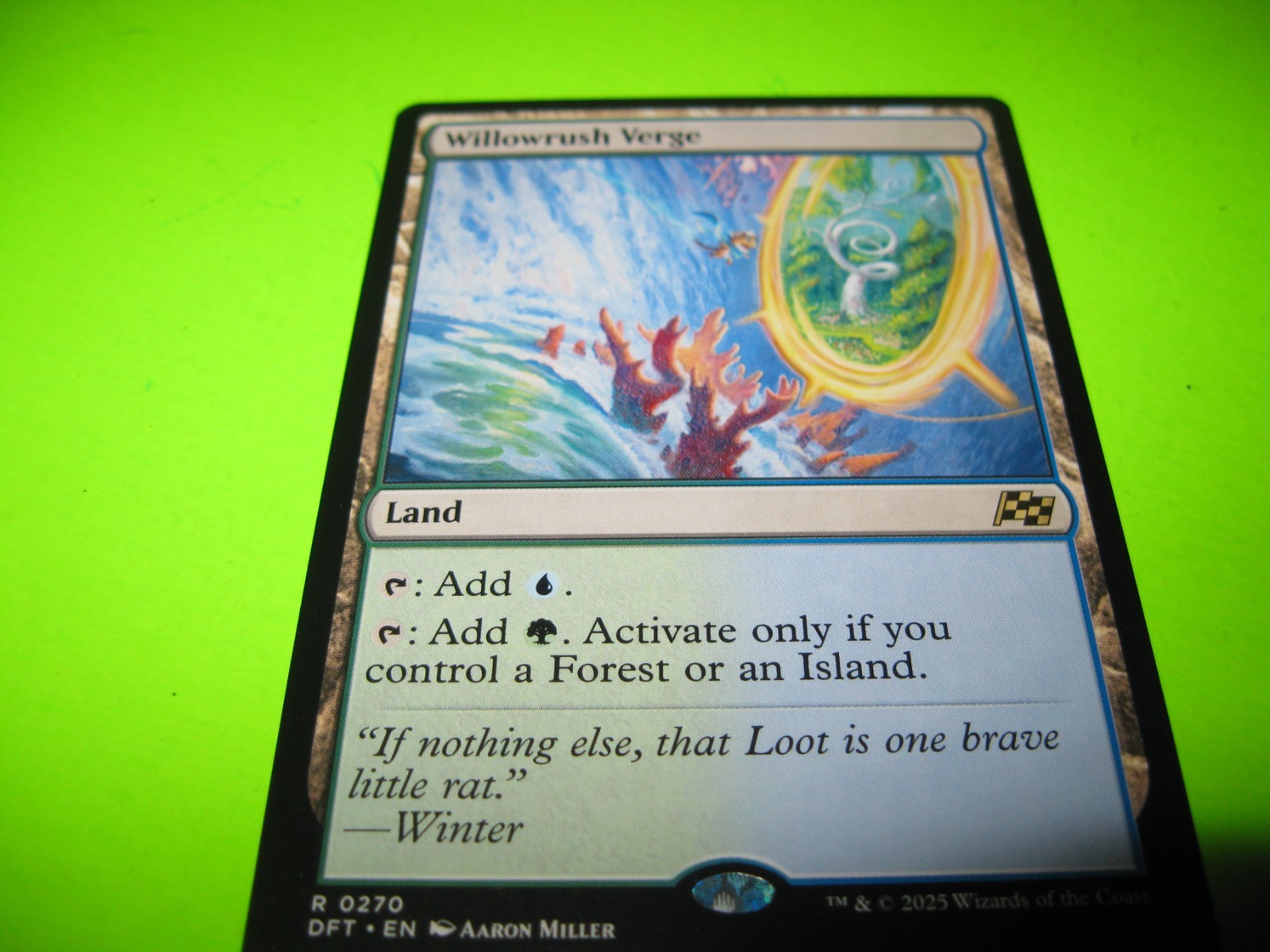 Mtg Willowrush Verge Aetherdrift Regular