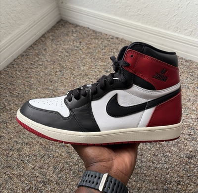 #ad Jordan 1 Retro High OG Black Toe Reimagined $110.00