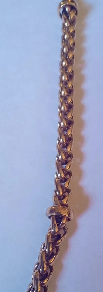 Collar de cadena en tono dorado firmado por Ralph Lauren con cierre de perno de palanca Foto 2 de 4