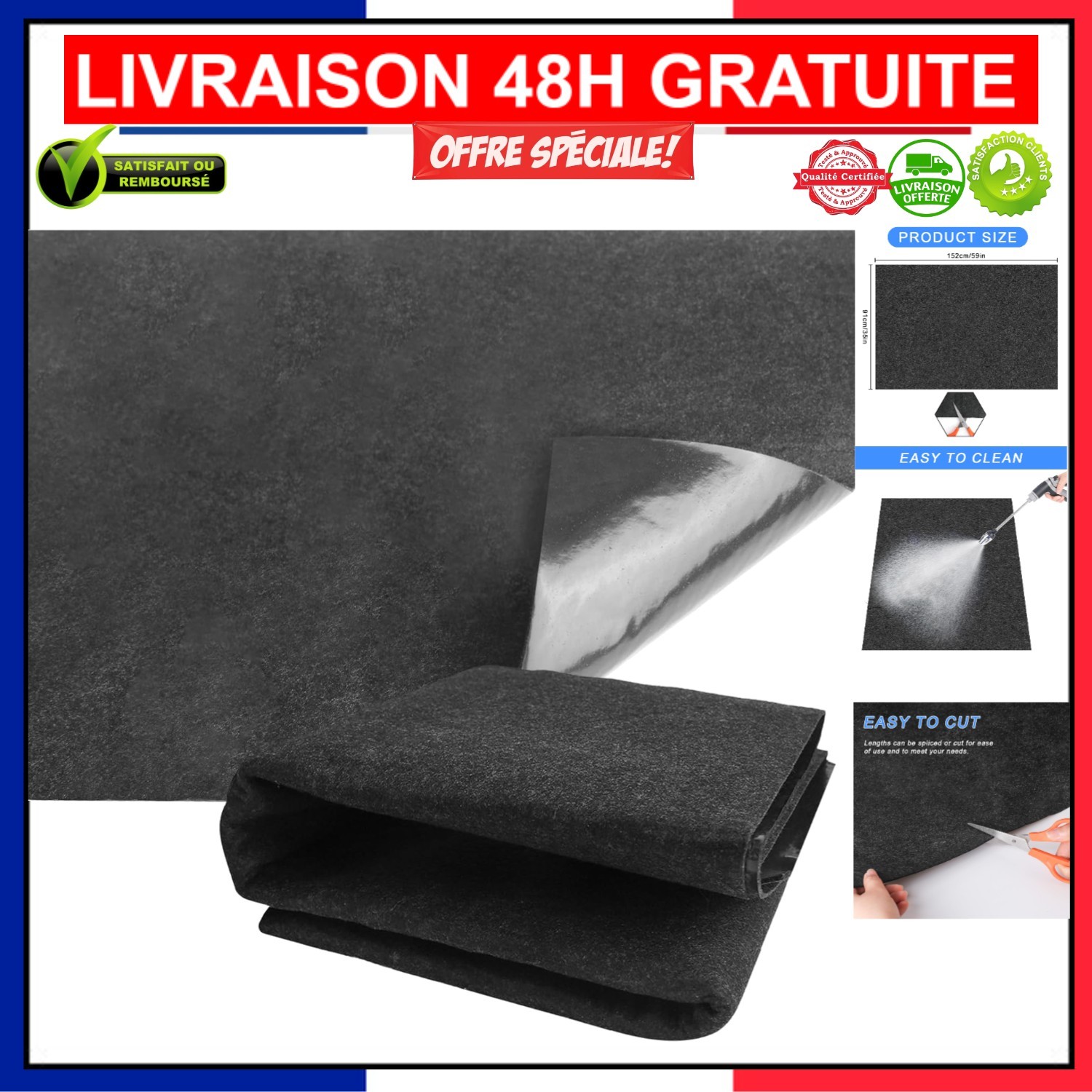 Tapis d'Atelier Absorbant Huile Protection Sol Garage Fuite Sol Moto