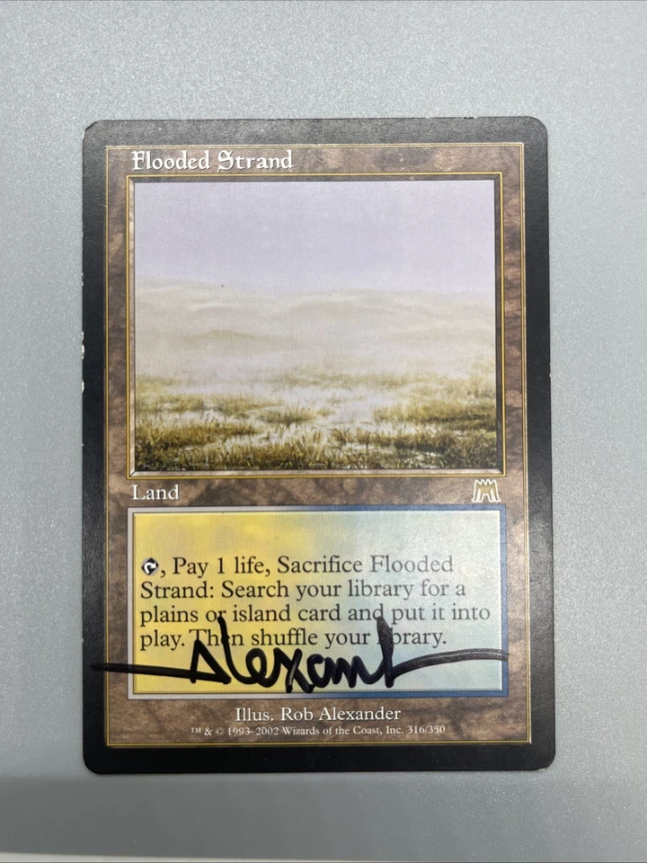 MTG Flooded Strand Onslaught Autographed MP (Listing A) - Image 3 of 4