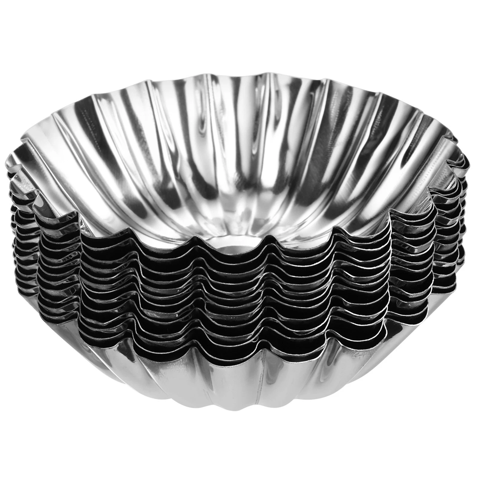 30pcs Cupcake Stainless Steel Mini Cupcake Cake Pans 3.1 x0.8inch
Opens in a new window or tab