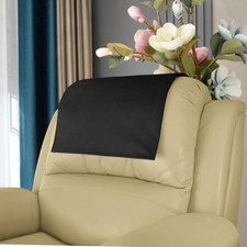 Non-Slip Headrest Cover for Recliner Sofa Theater Seat, Black Feeling Soft ...