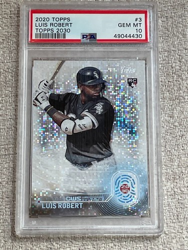 2020 TOPPS LUIS ROBERT 2030 ROOKIE CARD #3 GRADED PSA 10 GEM MINT WHITE SOX