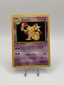 1995 kadabra pokemon card value 32/102 - (32/102) Discard 1 Psychic Energy card to use this attack Carte Pokmon Kadabra - 32/102