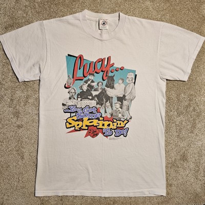 Vintage 1997 I Love Lucy Got Some Splainin T-shirt Mens M TV Granny Ironic Punk
