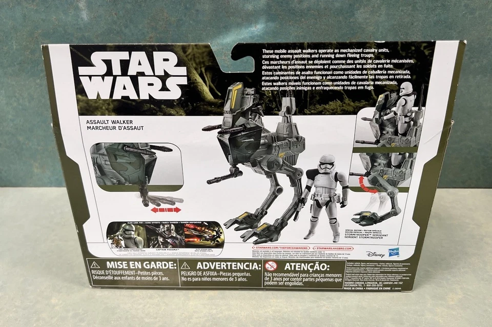 星球大战 原力觉醒 突击 Walker Stormtrooper 中士 3 3/4 孩之宝 全新 — 第 3/4 张图片