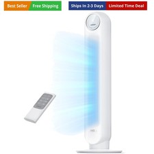 Tower Fan for Bedroom, 25ft/s Velocity Quiet Floor Fan, 90° Oscillating Fans ...