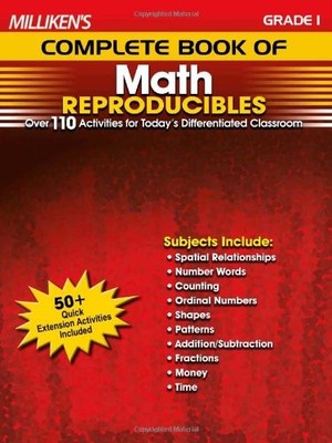 MILLIKEN'S COMPLETE BOOK OF MATH REPRODUCIBLES - GRADE 1 By Sara Inskeep **NEW**