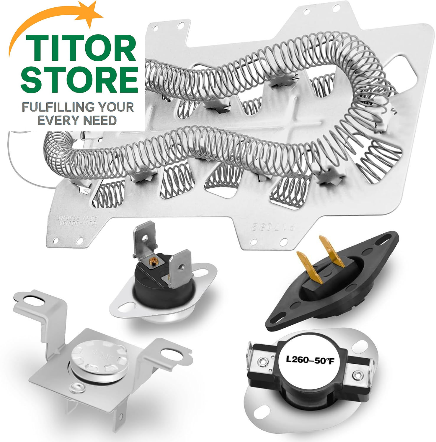 【Upgraded】DC47-00019A Dryer Heating Element for Samsung DV45H7000EW/A2... 