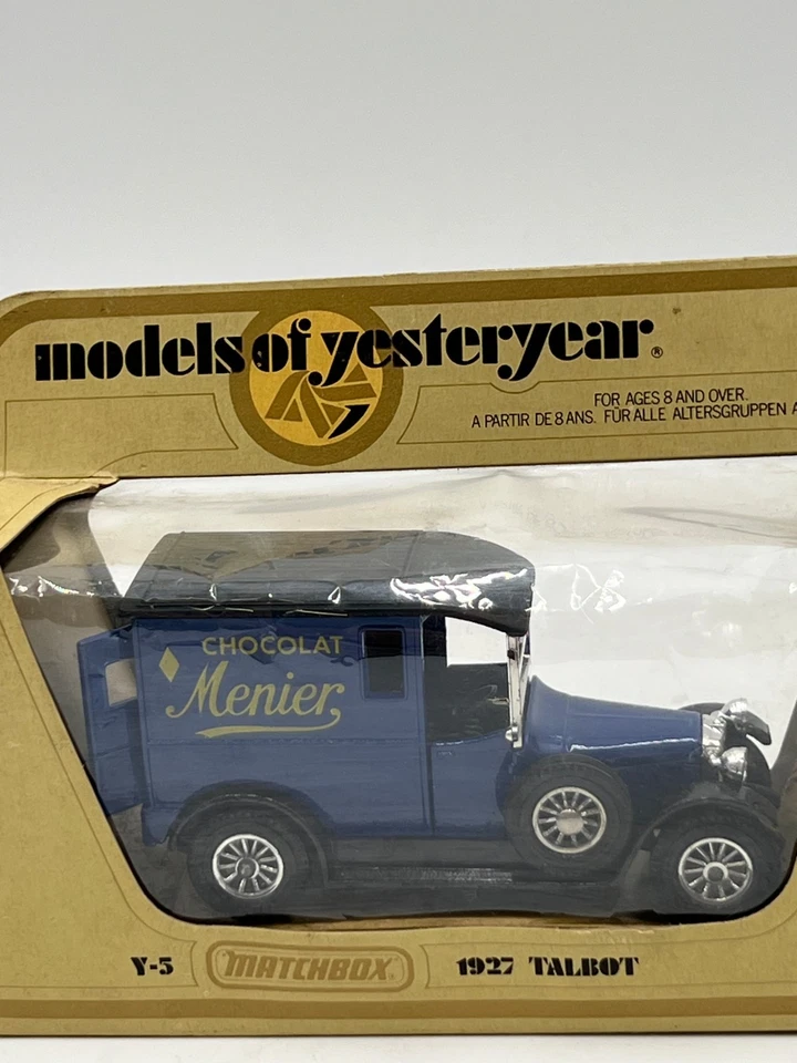 Matchbox Models of Yesteryear Y-5 1927 Talbot Chocolat Menier Vintage NEW w/ Box - Image 3 of 4