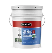 5 Gal Elastomeric White Reflective Roof Coating RV Rubber Metal Mobile Sealant