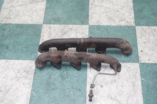 03-07 F350 6.0L Motor Engine Pair Driver LH Passenger RH Exhaust Manifolds OEM