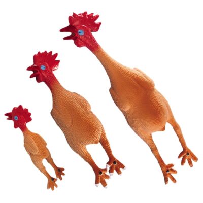 Nobby Hundespielzeug HÄHNCHEN - Latex Hahn Huhn - Spiel für Hund - quietscht
