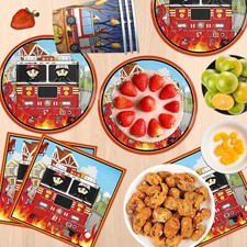 Feuerwehrmann Party Set - 61 Teile Für 20 Gäste Geburtstagsdeko