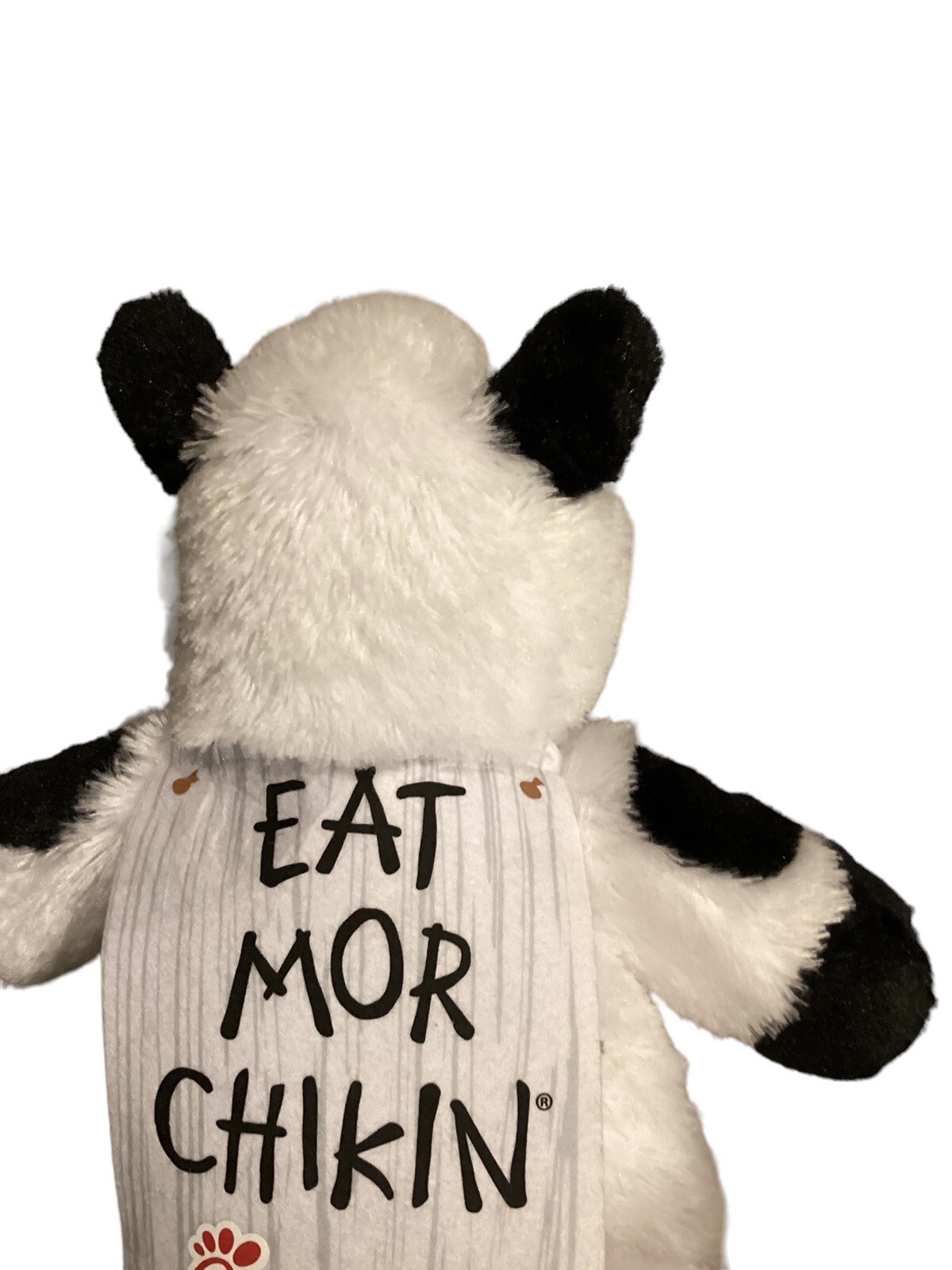 Chik Fil A Eat Mor Chikin- Cow Plush Stuffed Animal 20" Wearing Advertising Sign
