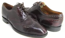 McAfee Men's Brown Leather Lace-Up Shoes Size 10. Made in London.
