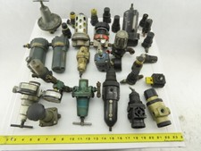 R08-201-RGMA Huge Mixed Lot 1/4"NPT Air Regulators Filters Lubricators 25+Pieces