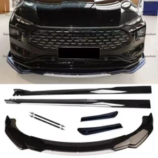 For Ford  Focus Front Bumper Lip 86" Side Skirt Rear Bumper Lip Black White