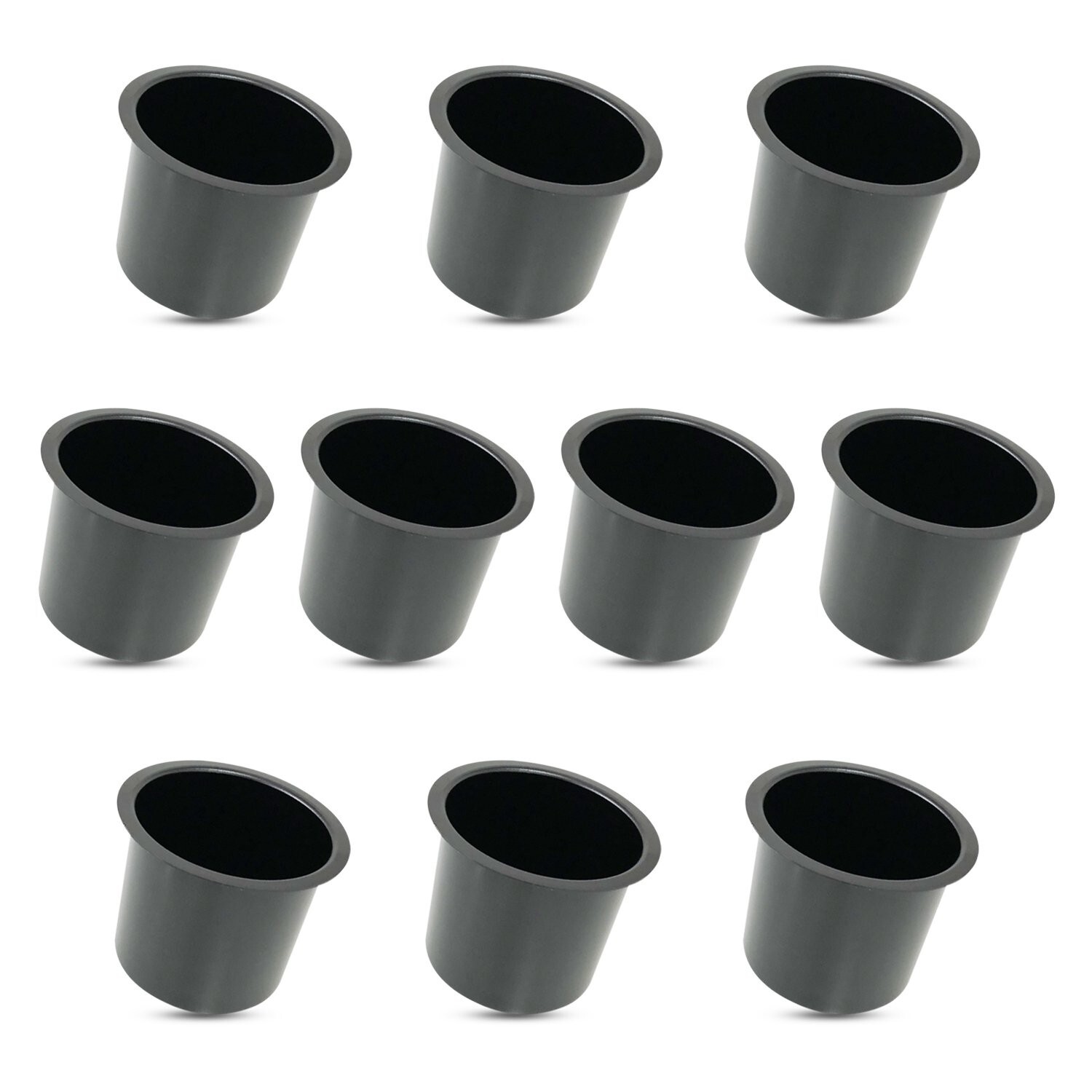 Yuanhe Lot of 10 Aluminum Jumbo Drink Cup Holders, Poker Table Drink