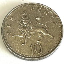 1992 ELIZABETH II TEN PENCE UK XF