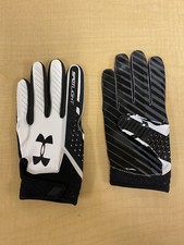 Under Armour Spotlight MEN'S Pro Football Gloves White/Black BRAND NEW XXL 2XL