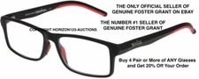 SALE🔥NEW🔥PICK STRENGTH 🔴Foster Grant IRONMAN IM2000 Reading Glasses Black/Red
