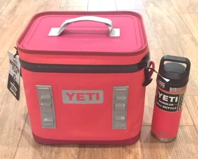 YETI Hopper 12 Cooler + Matching 18 Oz Bottle- Bimini Pink NWT