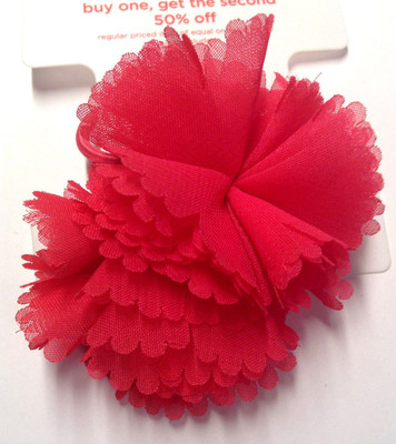Set De Pinces à Cheveux Gymboree Friendship Camp - Raton Laveur Et Fleur - Couleur Corail - Occasion